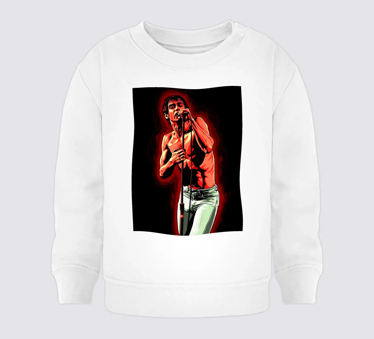 Iggy Pop da giovane felpa neonato da Lembayung art