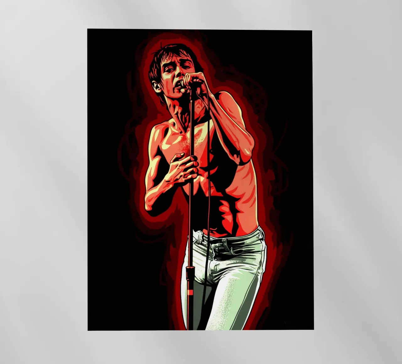 Iggy Pop da giovane pellicola backlit da Lembayung art