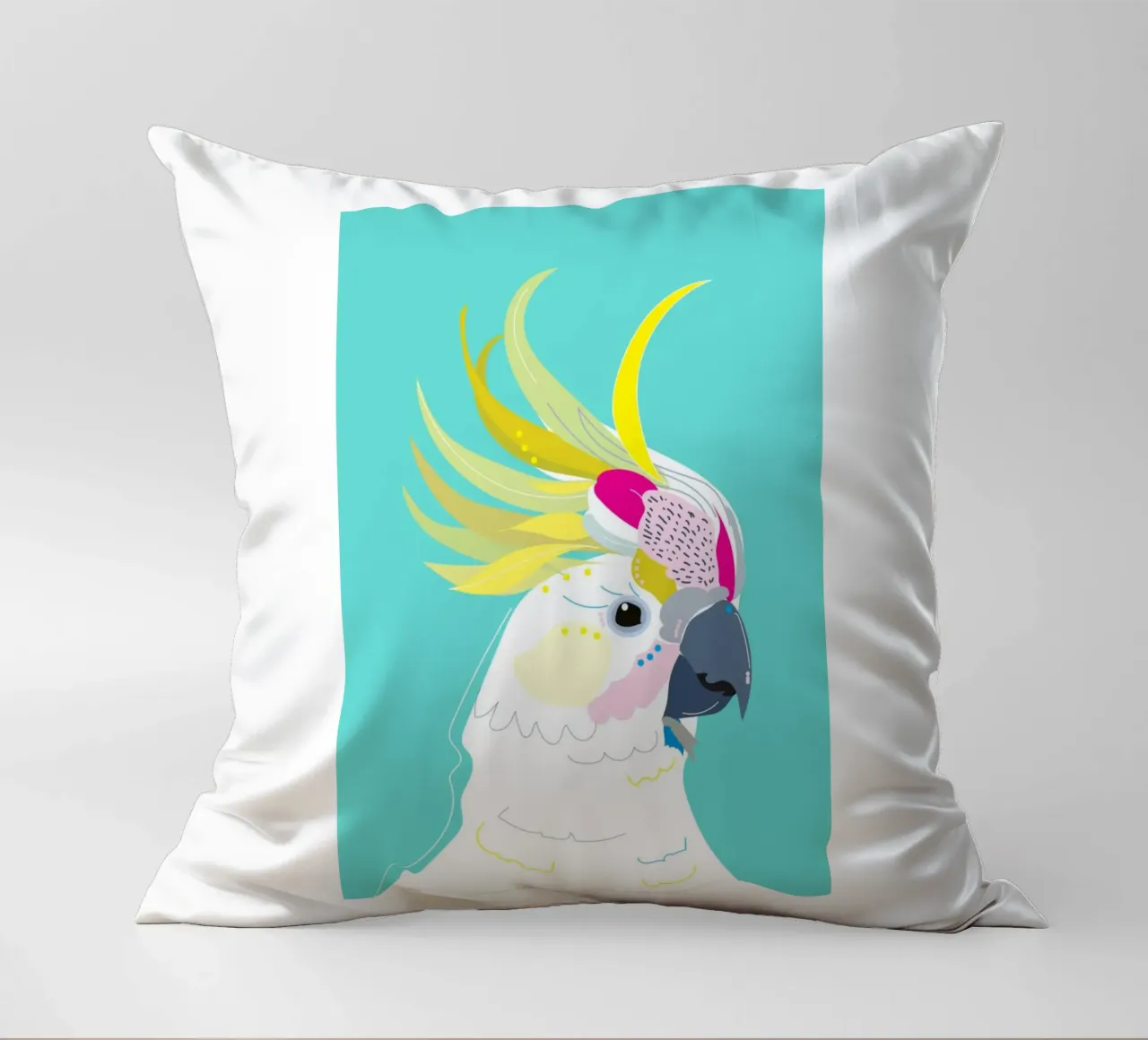 Cacatua a cresta gialla Bellissimo cuscino da igoshartwrks