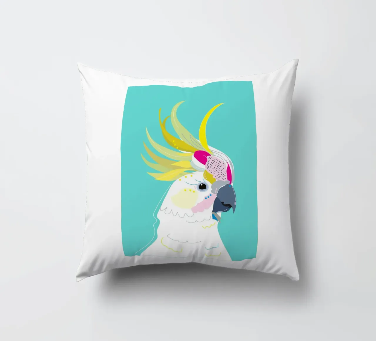 Cacatua a cresta gialla Bellissimo cuscino da igoshartwrks