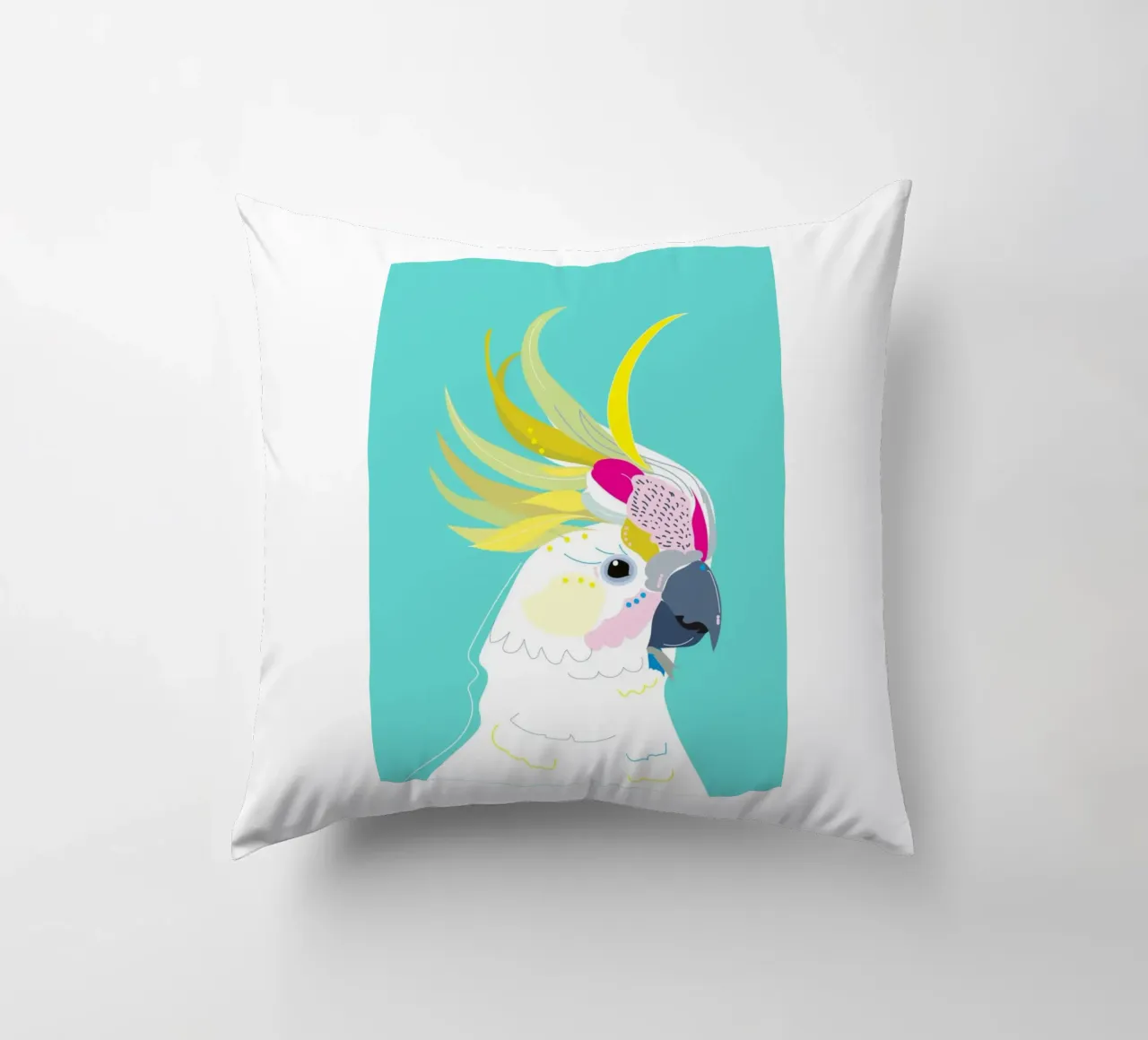 Cacatua a cresta gialla Bellissimo cuscino da igoshartwrks