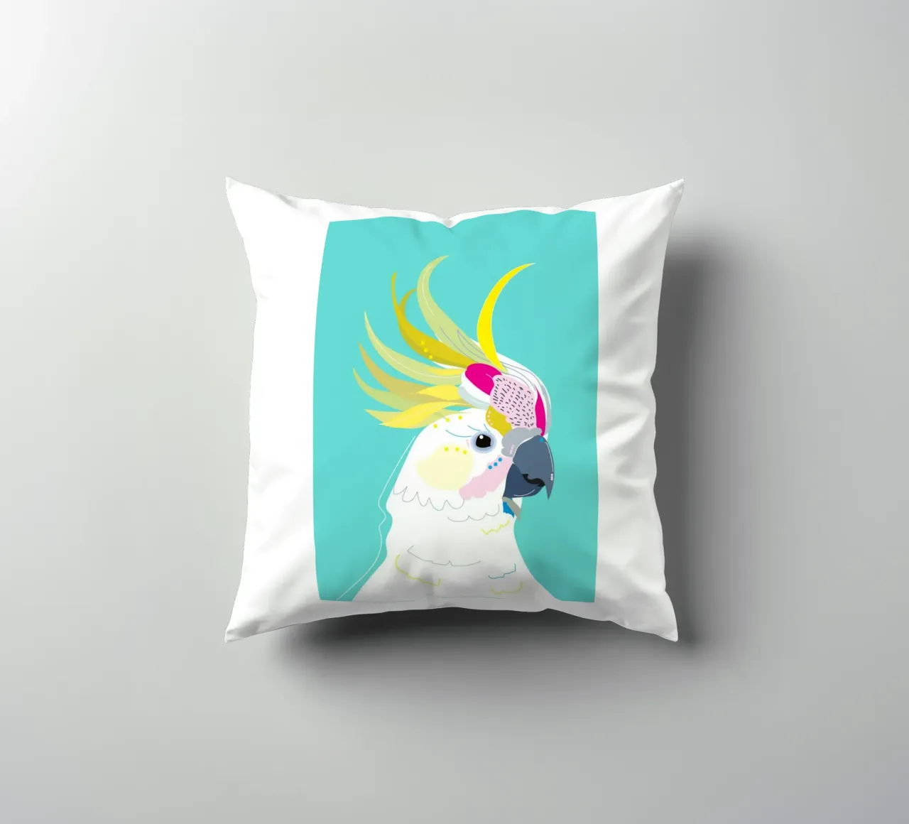 Cacatua a cresta gialla Bellissimo cuscino da igoshartwrks