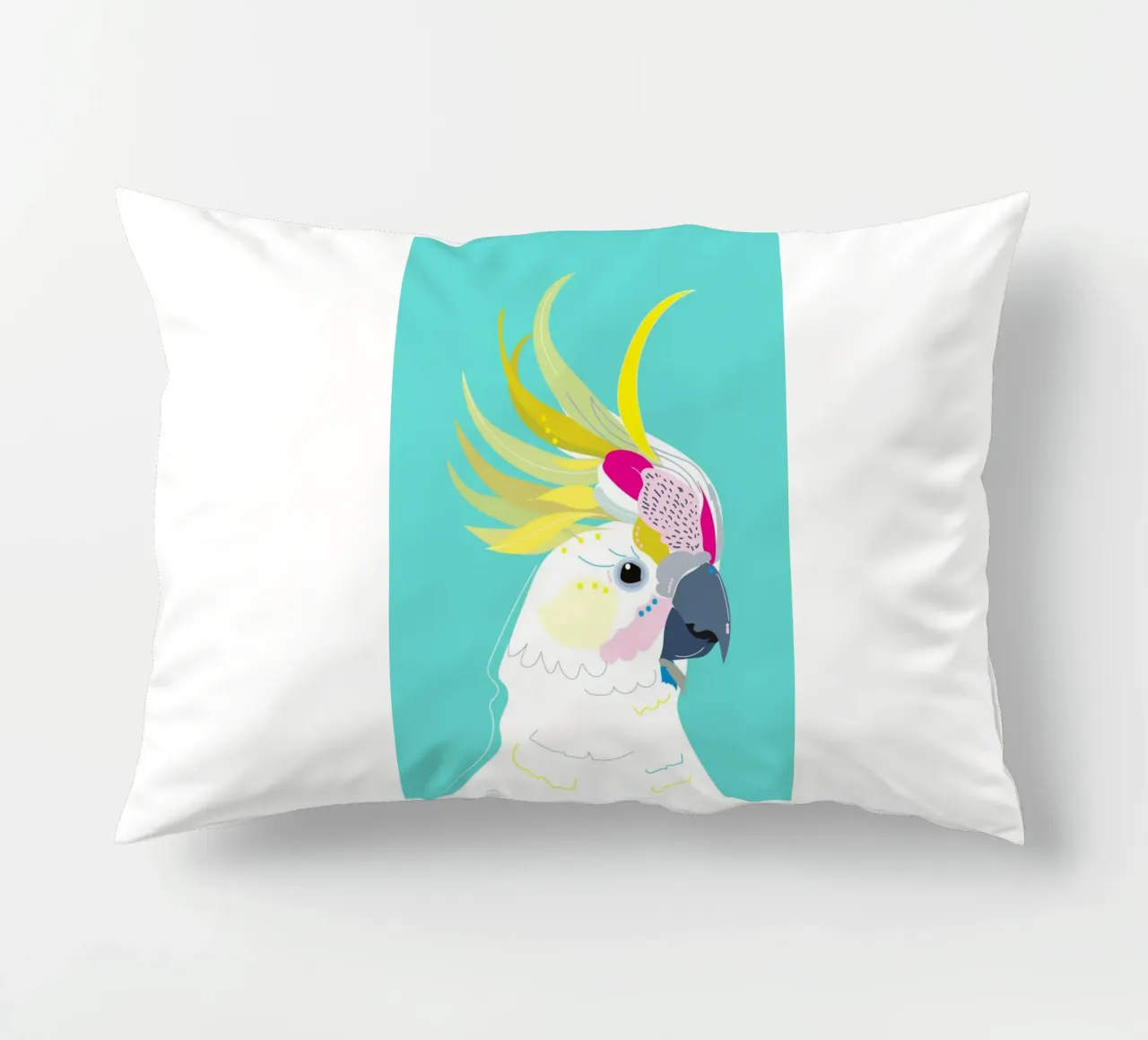 Cacatua a cresta gialla Bellissimo cuscino da igoshartwrks