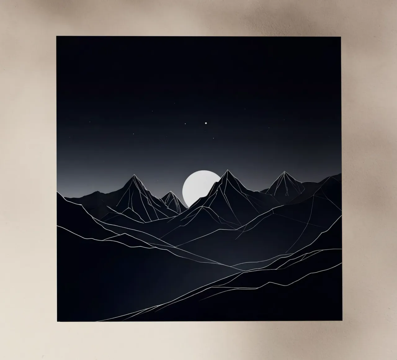 Luce lunare minimalista pellicola backlit da Artistic-shop