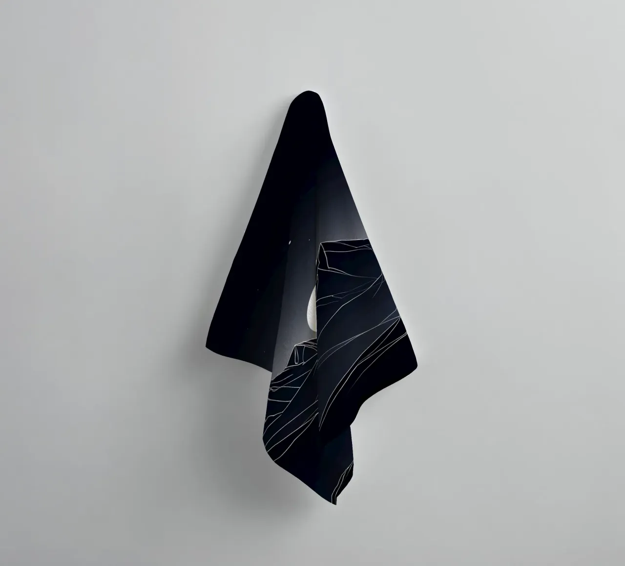 Luce lunare minimalista asciugamano da bagno da Artistic-shop