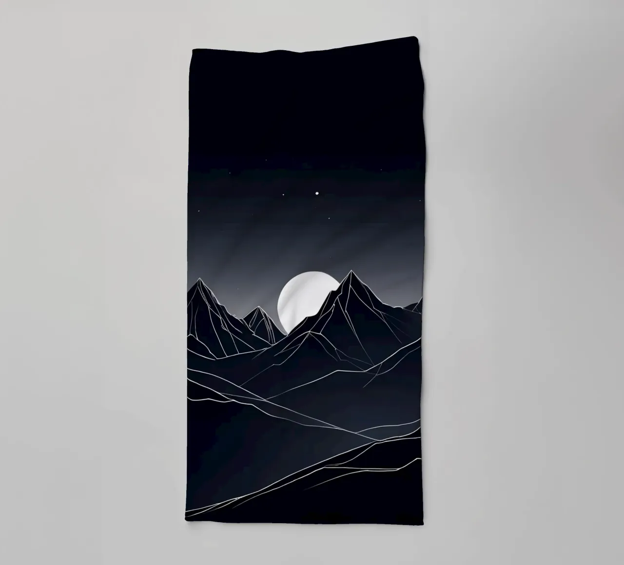 Luce lunare minimalista asciugamano da bagno da Artistic-shop