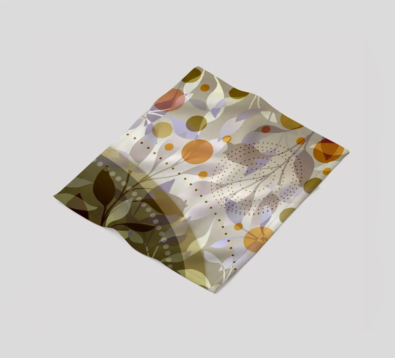 Foglie magiche coperta in pile da beamorello