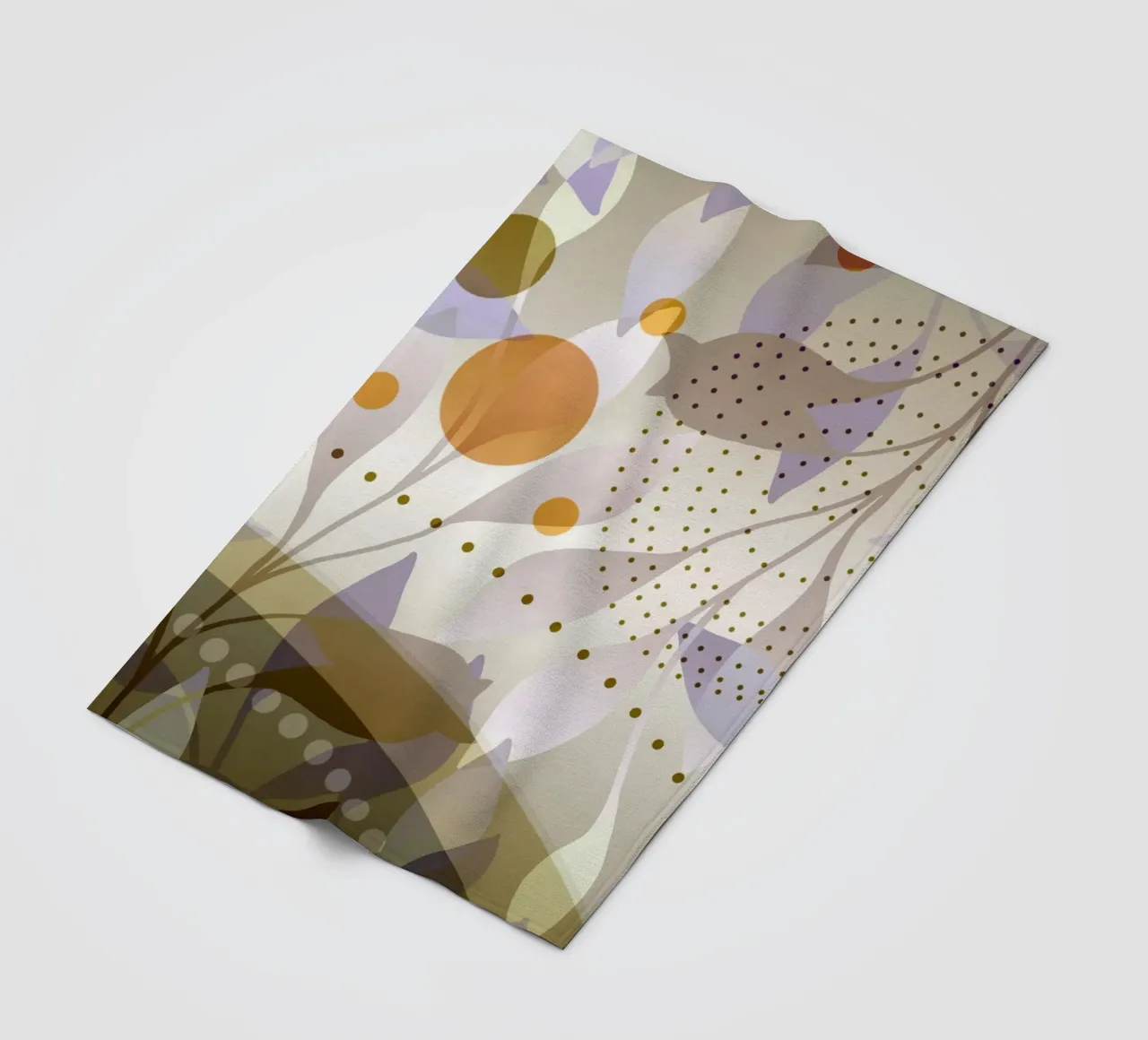 Foglie magiche coperta in pile da beamorello