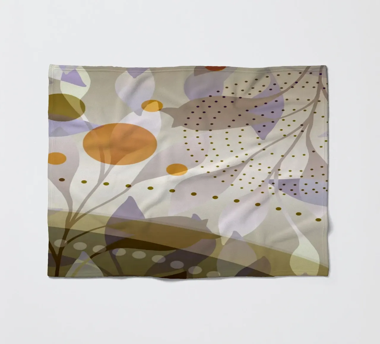 Foglie magiche coperta in pile da beamorello
