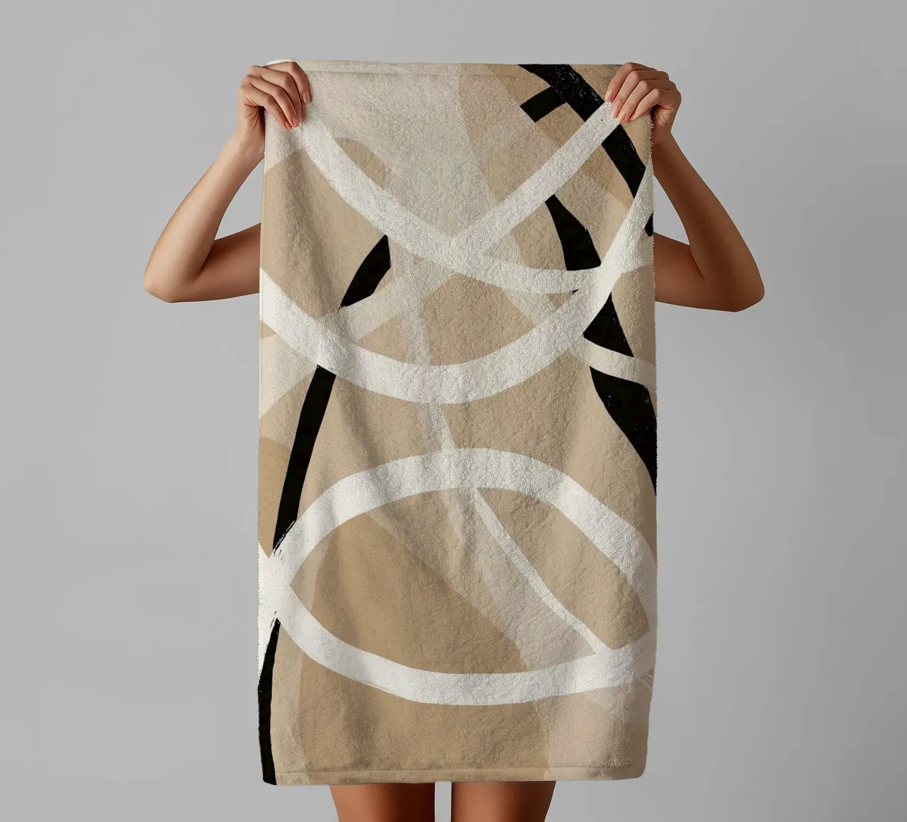 Dancing Lines No 01 serviette de bain de treechild