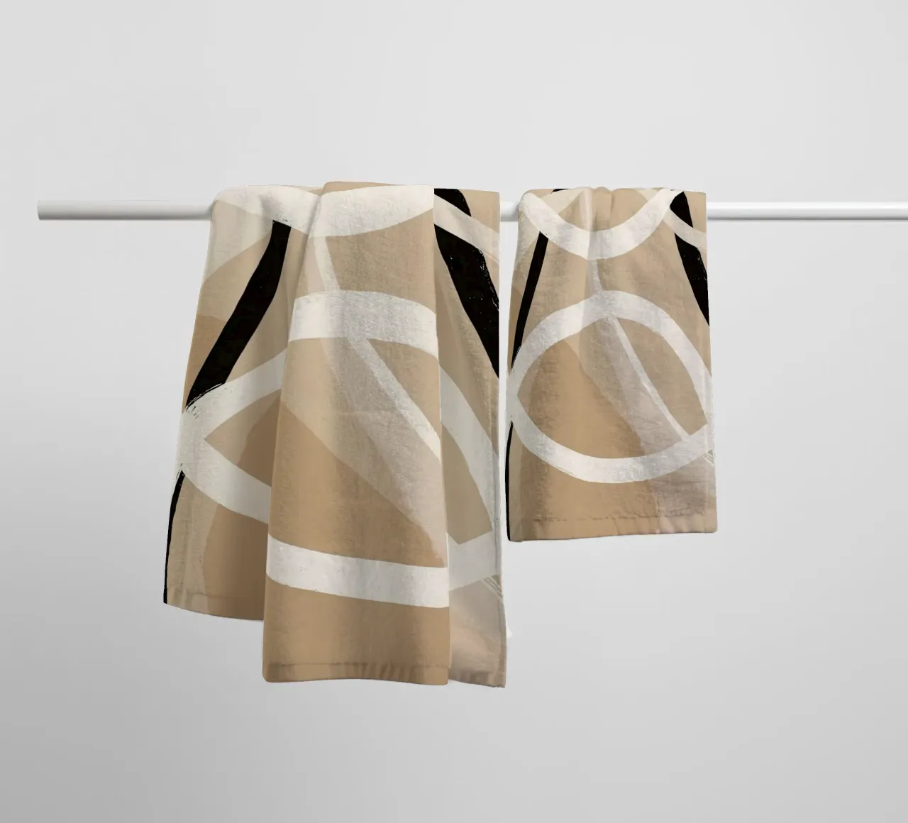 Dancing Lines No 01 badhanddoek van treechild