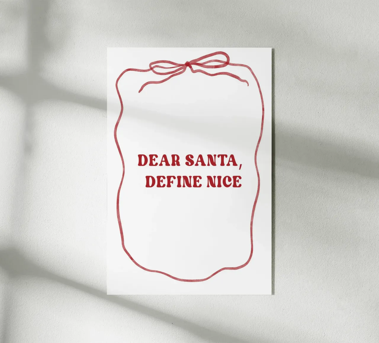 Dear Santa plexiglass da treechild