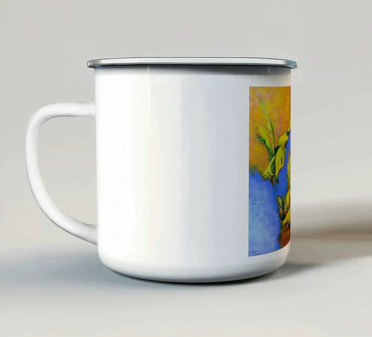ALTITUDINE. tazza in smalto da Thierry Vobmann Abstract painting