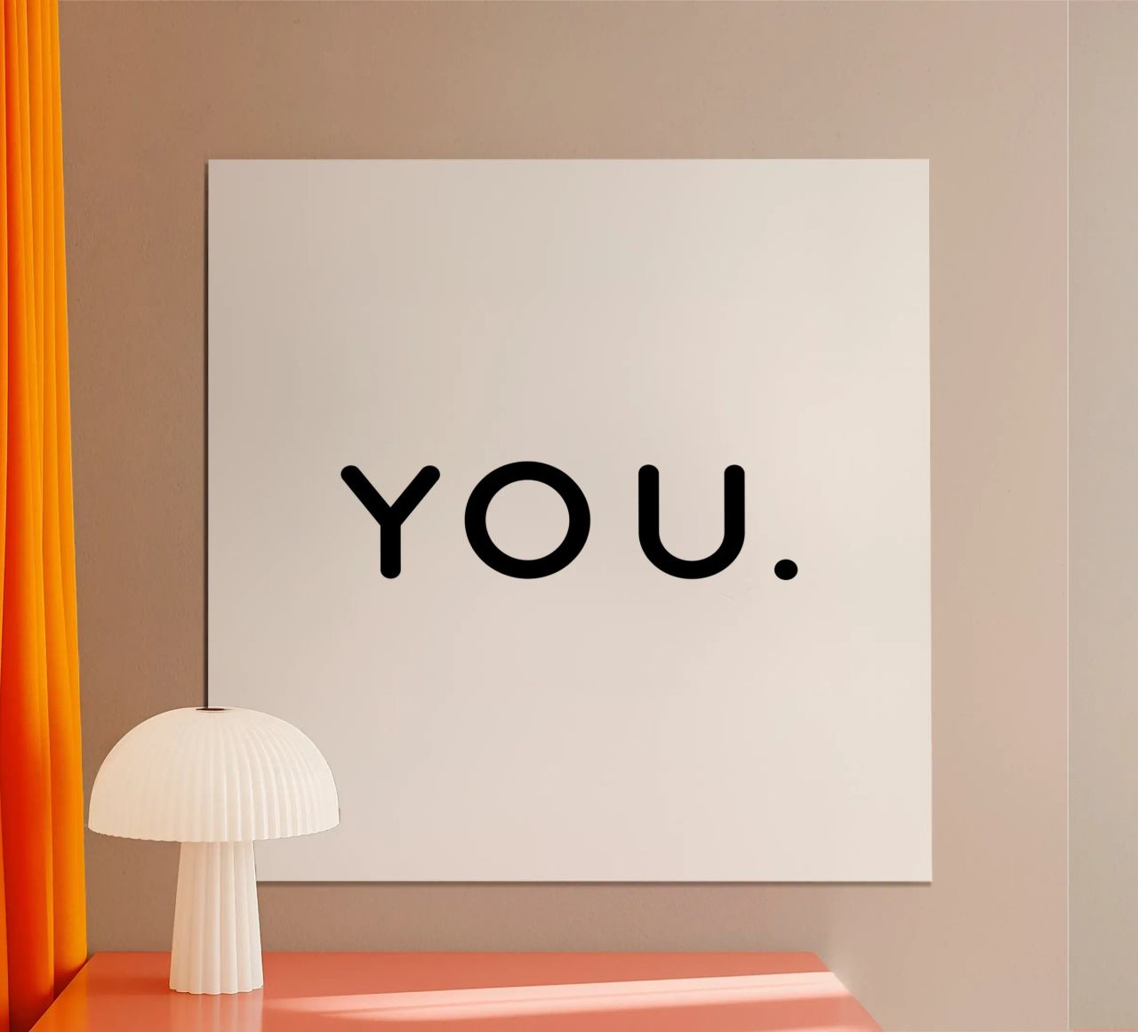 You | Minimal Romantic Typography poster da sabidussi