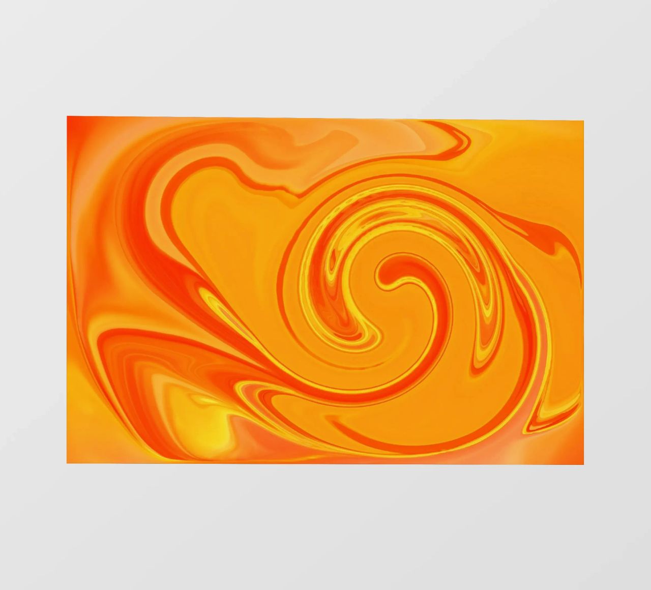 Abstraktes dynamisches Muster in gelb, orange und rot. Backlit Folie von Something for you