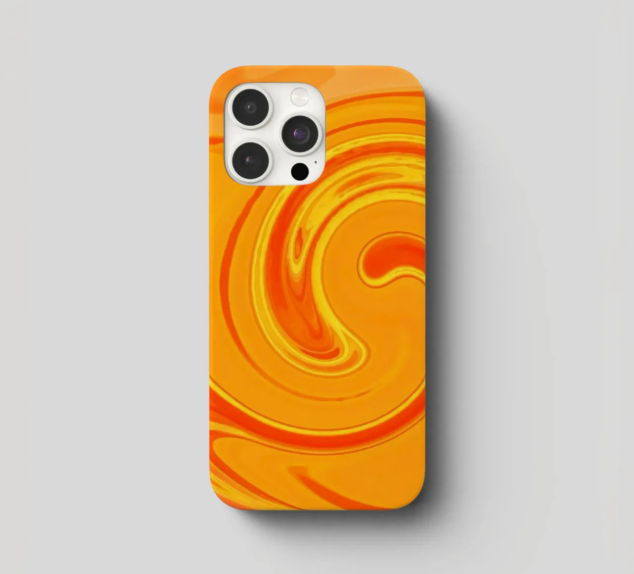 Abstract dynamic pattern in yellow, orange and red. iphone case by Something for you