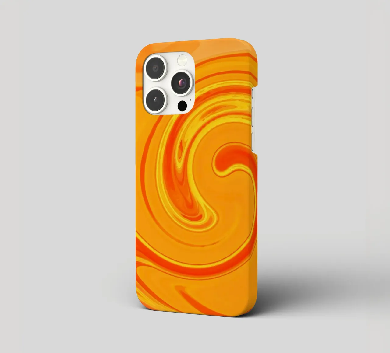Abstract dynamic pattern in yellow, orange and red. iphone case by Something for you