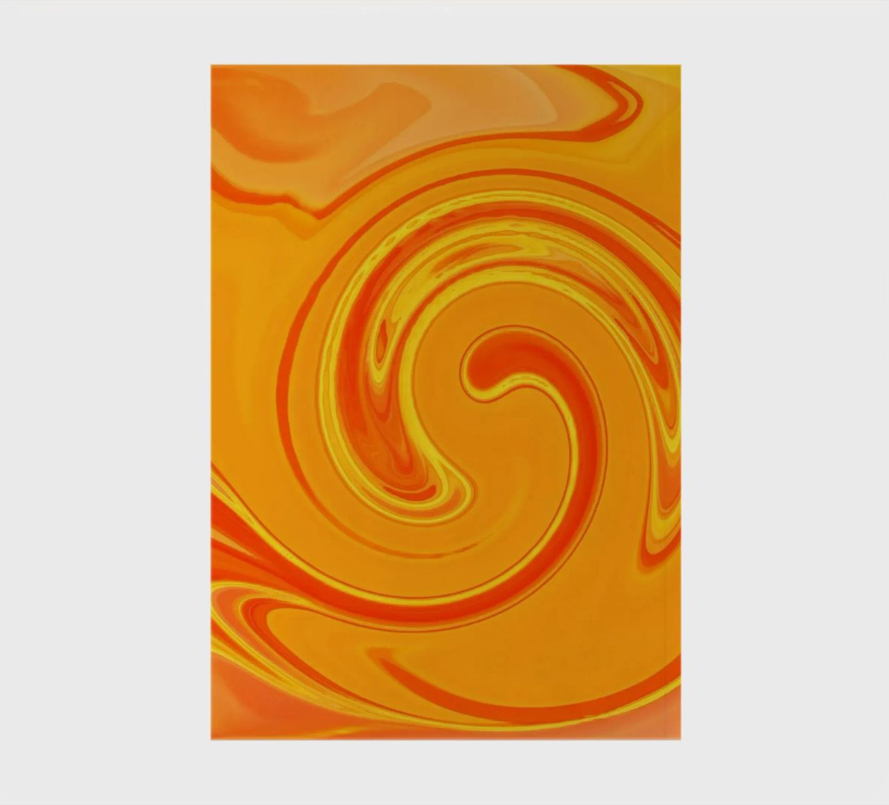 Abstract dynamic pattern in yellow, orange and red. notebook by Something for you