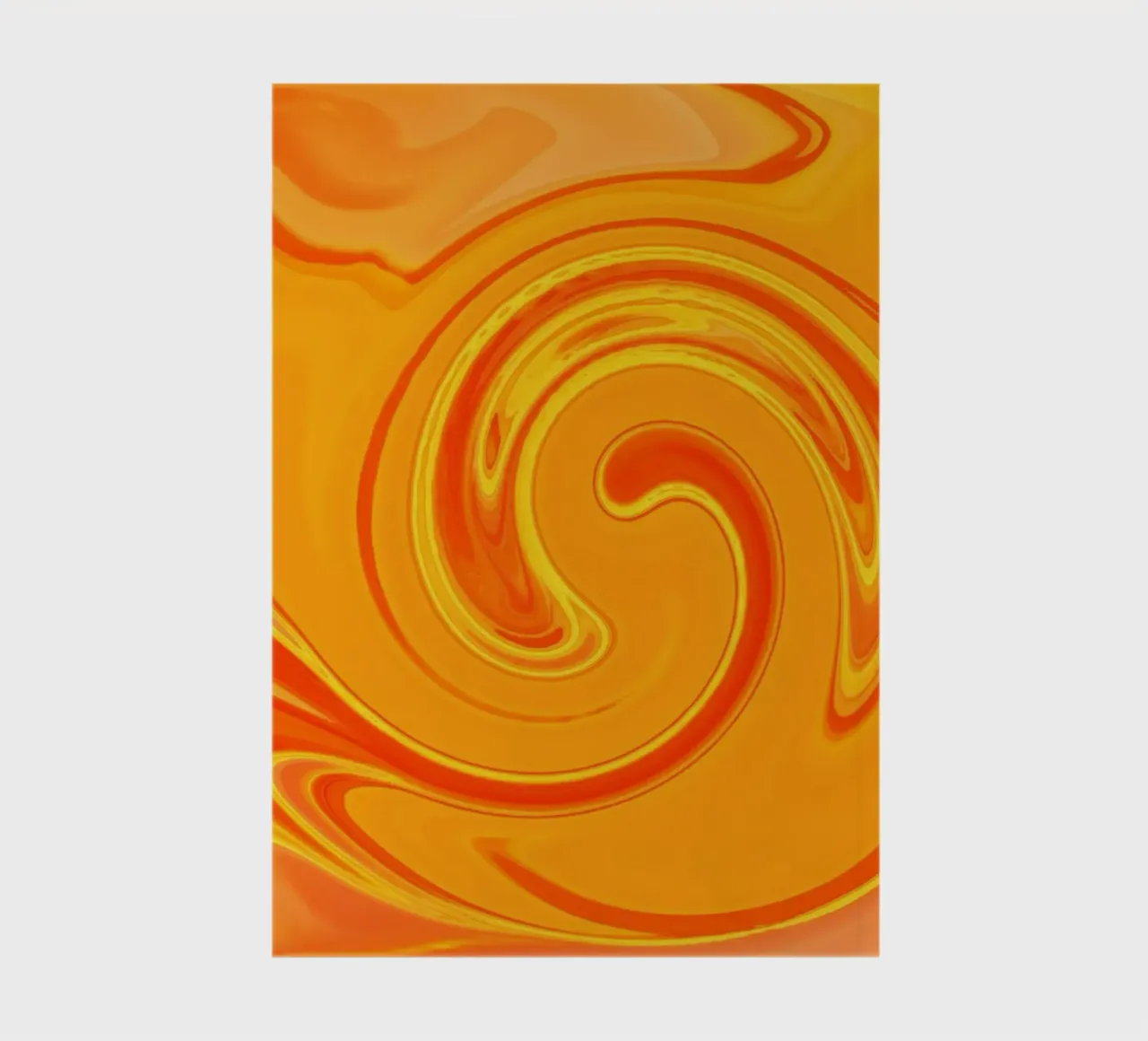 Motif dynamique abstrait en jaune, orange et rouge. carnet de notes de Something for you