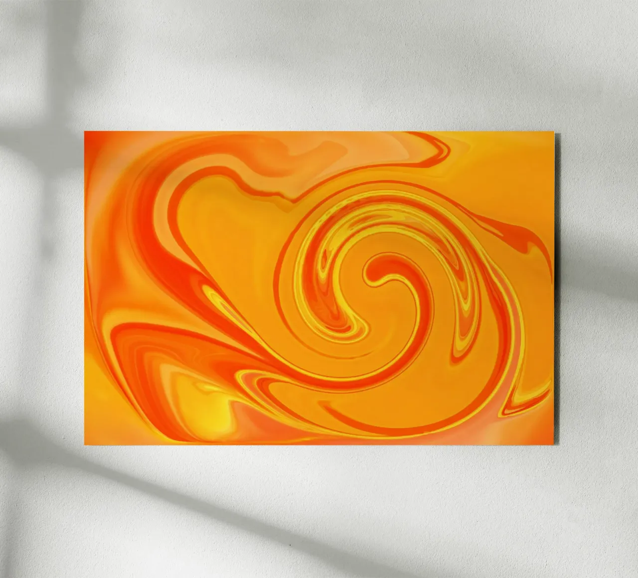 Abstract dynamic pattern in yellow, orange and red. alu-dibond by Something for you