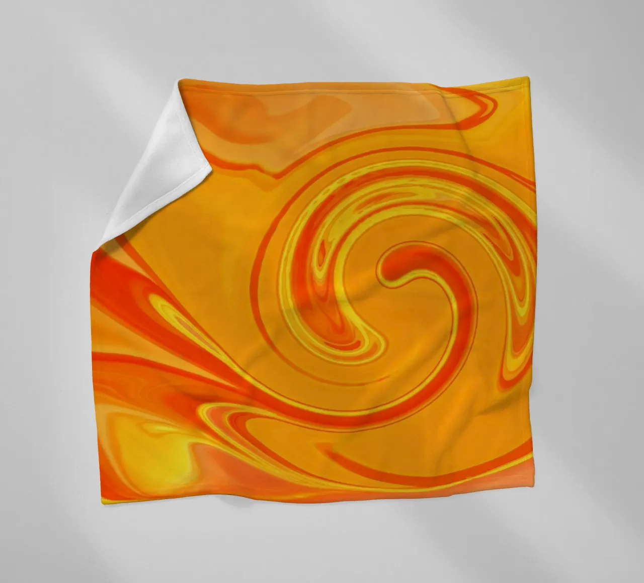Abstract dynamic pattern in yellow, orange and red. fleece blanket by Something for you
