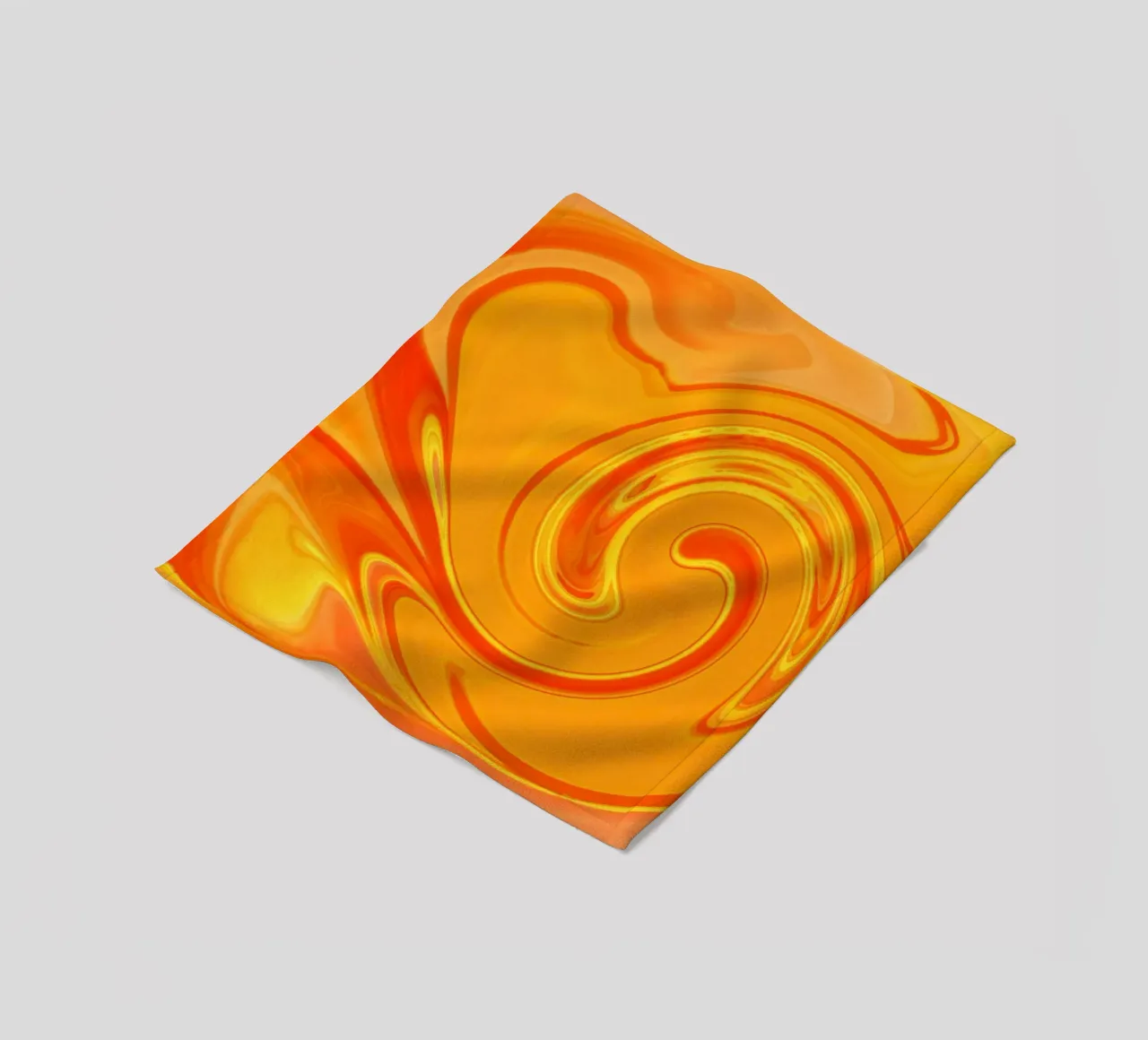 Motif dynamique abstrait en jaune, orange et rouge. plaid polaire de Something for you