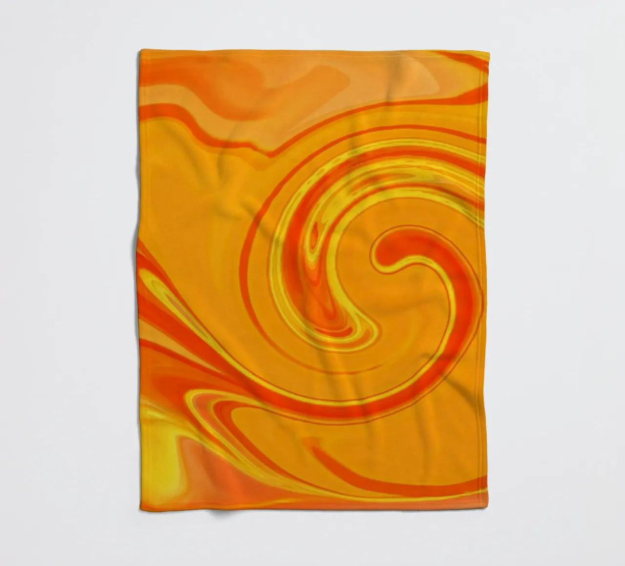 Abstract dynamic pattern in yellow, orange and red. fleece blanket by Something for you