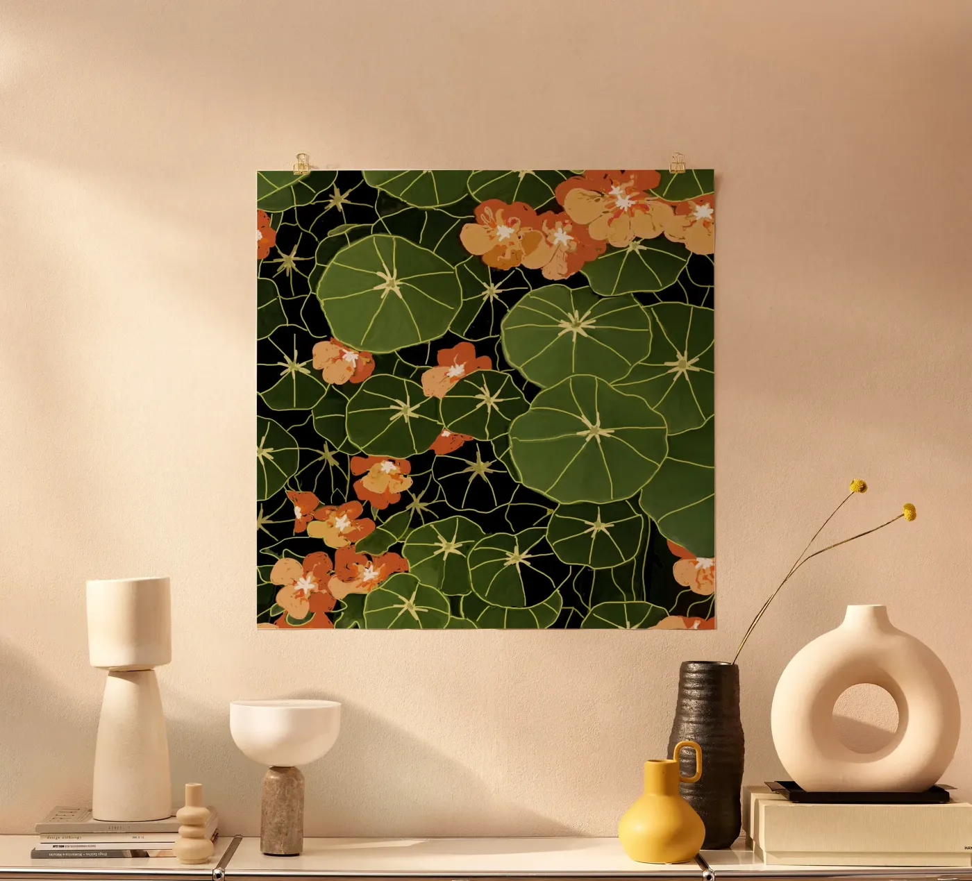 Nasturtium poster by beamorello