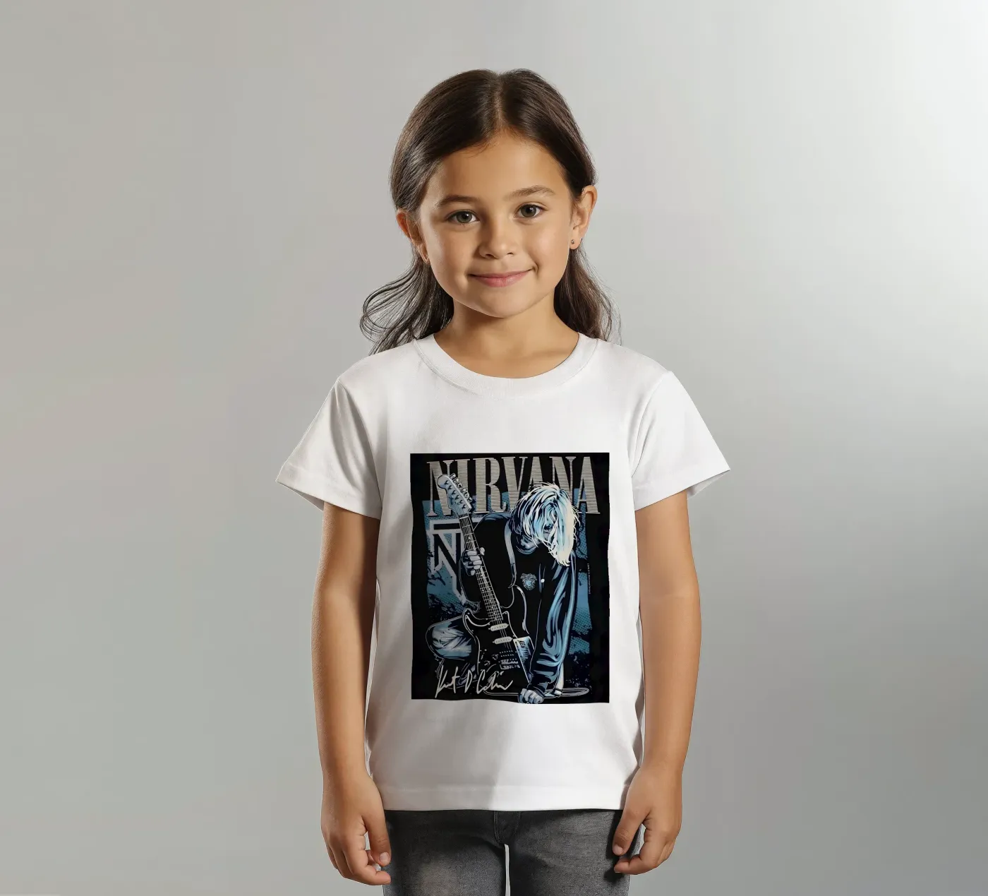 Nirvana vintage t-shirt bambini da vintage singer