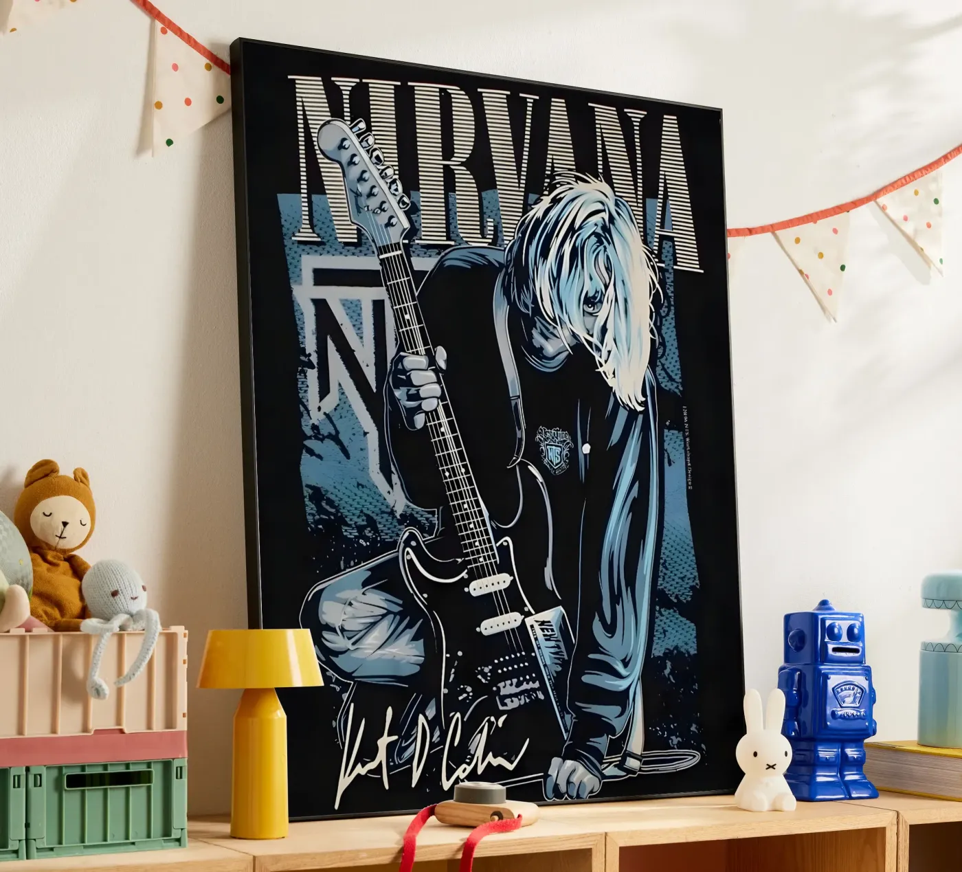 Nirvana vintage alluminio dibond da vintage singer