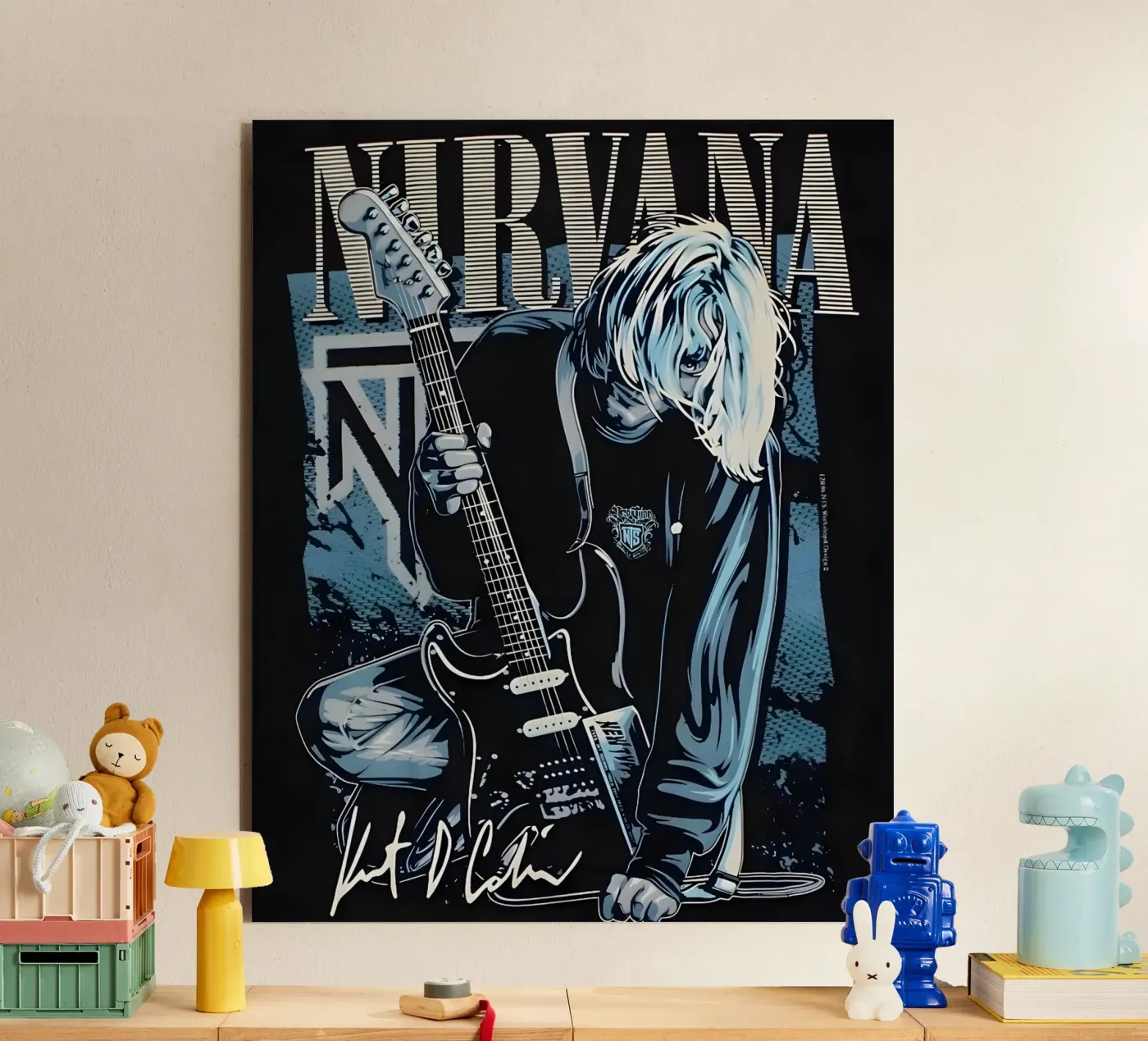 Nirvana vintage alluminio dibond da vintage singer