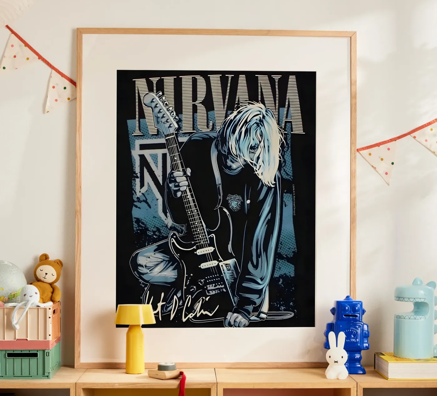 Weinlese Nirvana Poster von vintage singer