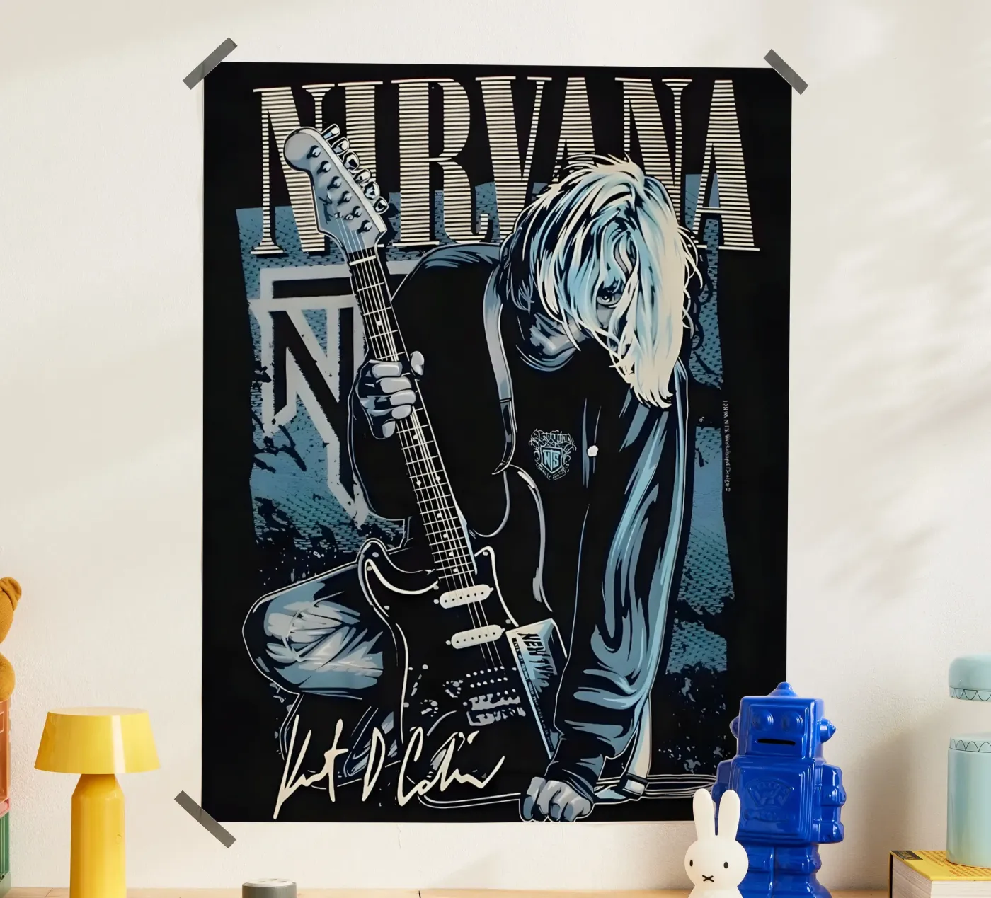 Vintage Nirvana poster by vintage singer