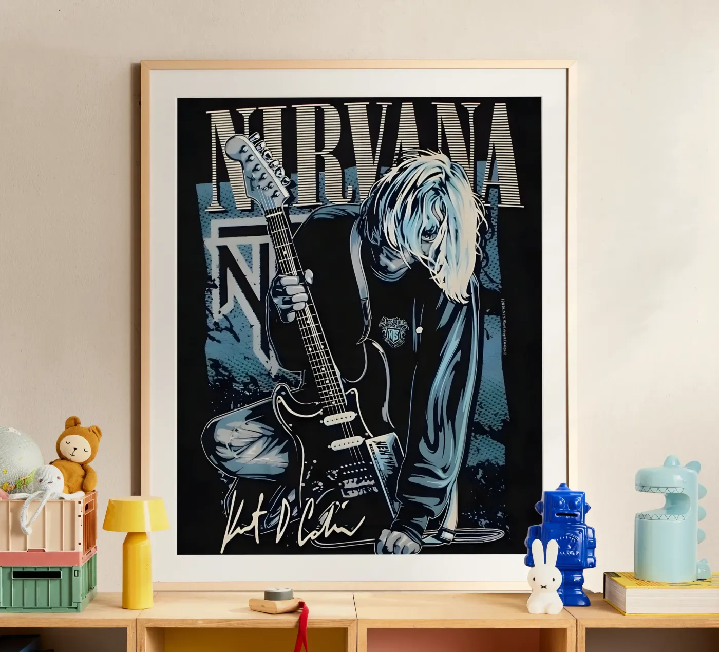 Vintage Nirvana poster by vintage singer