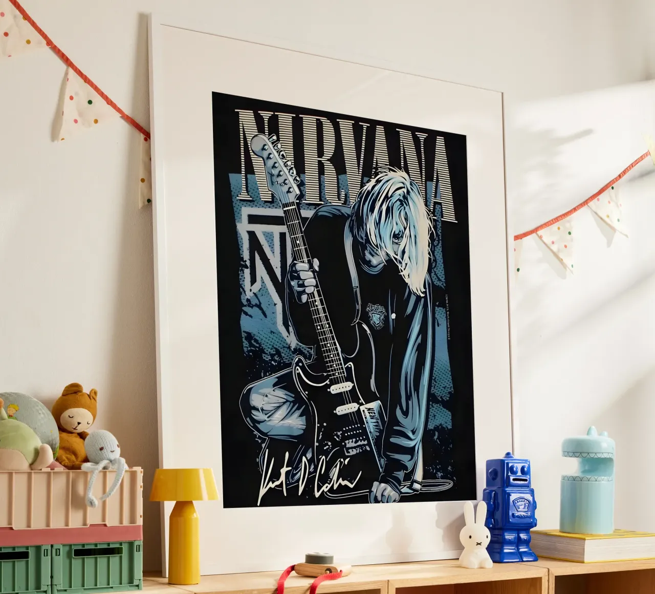 Nirvana vintage poster da vintage singer