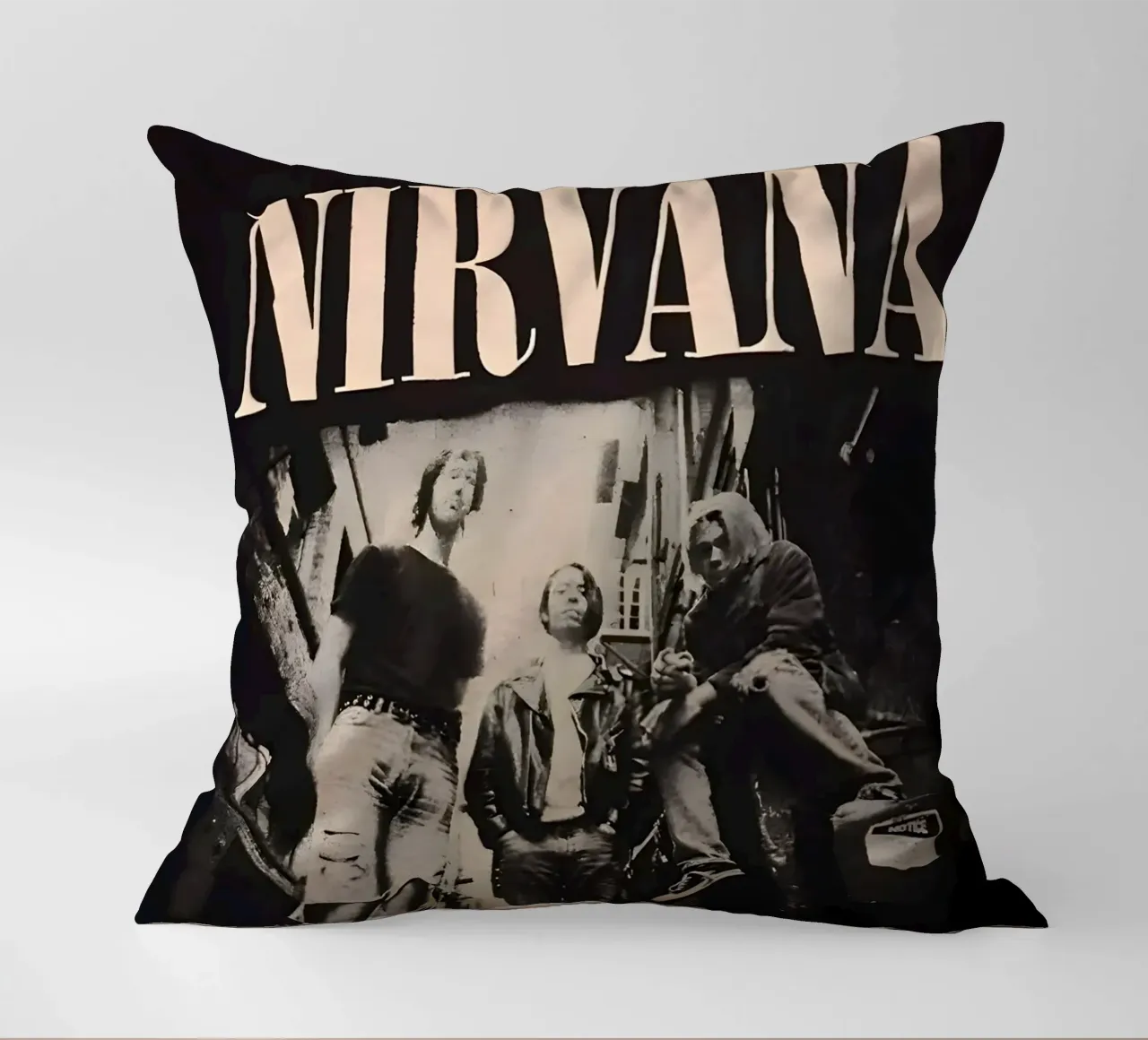 Nirvana monocromatico cuscino da vintage singer