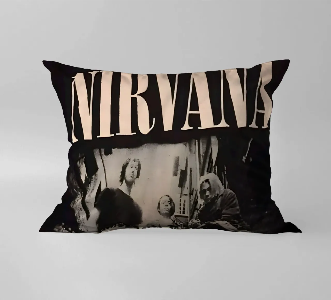 Nirvana monocromatico cuscino da vintage singer