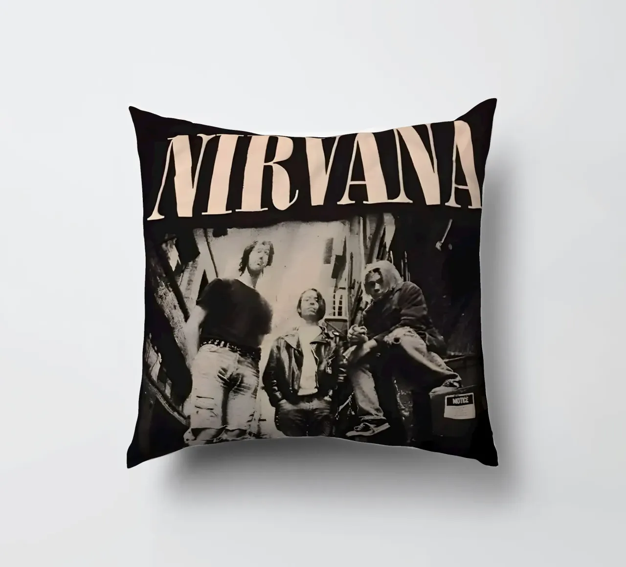 Nirvana monocromatico cuscino da vintage singer