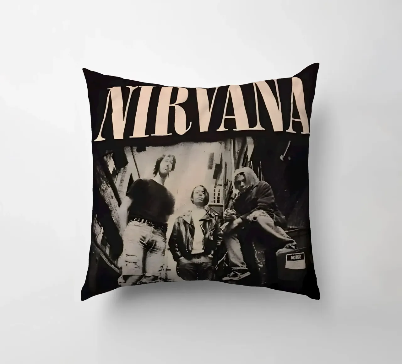 Nirvana monocromatico cuscino da vintage singer