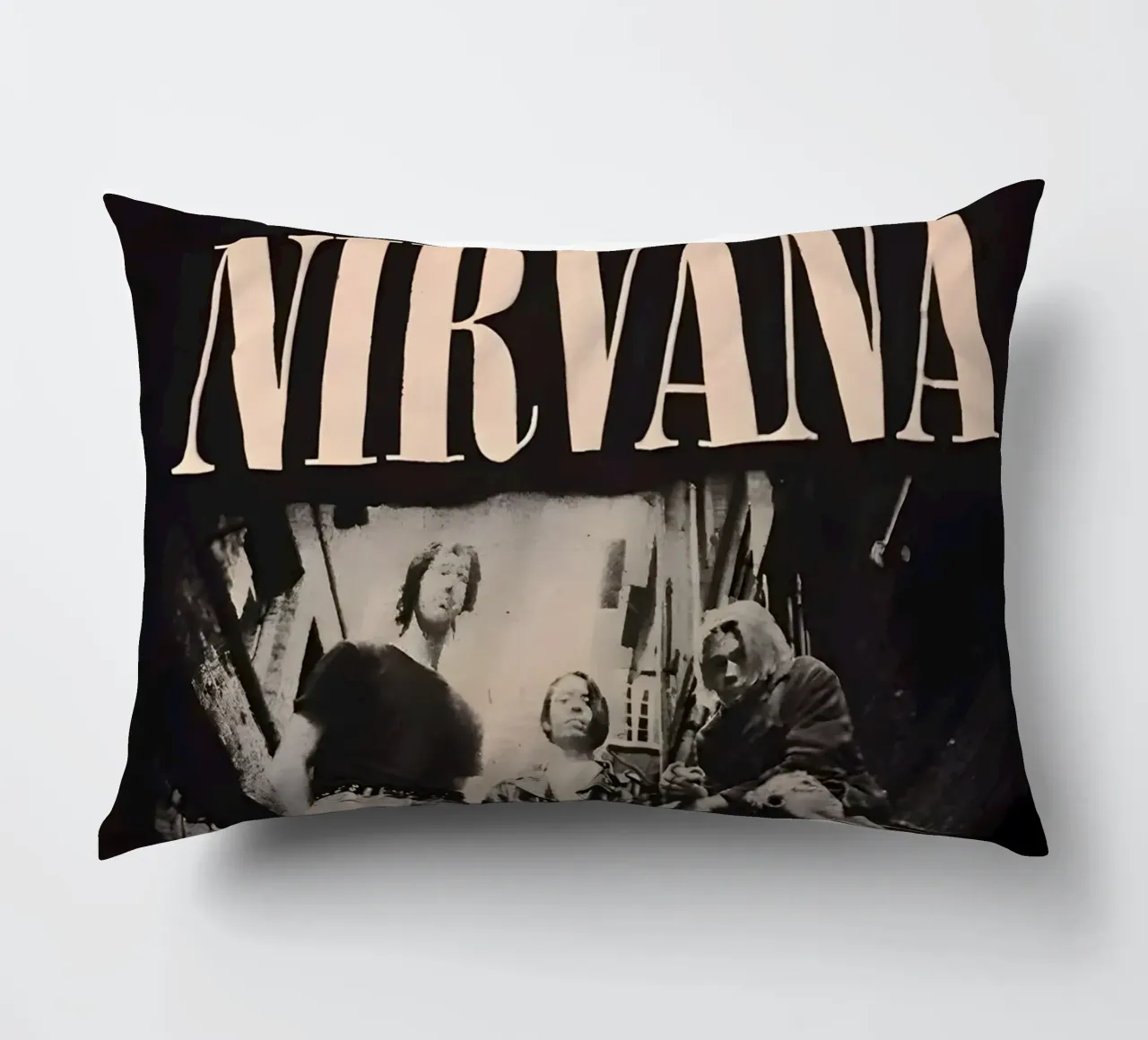 Nirvana monocromatico cuscino da vintage singer
