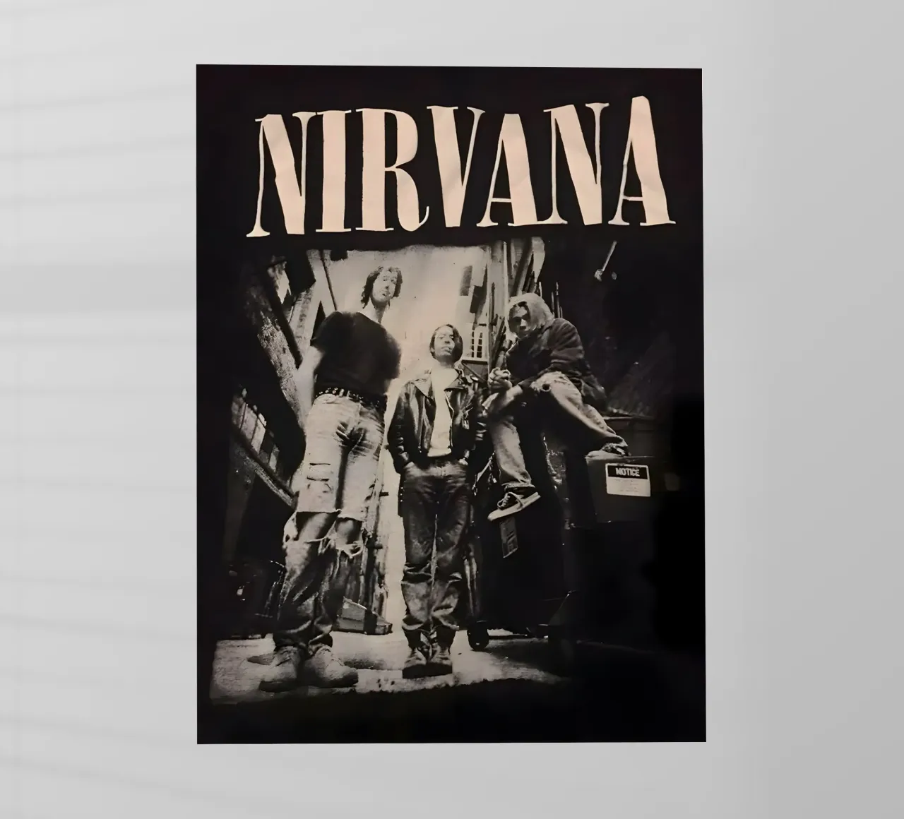 Nirvana monocromatico pellicola backlit da vintage singer