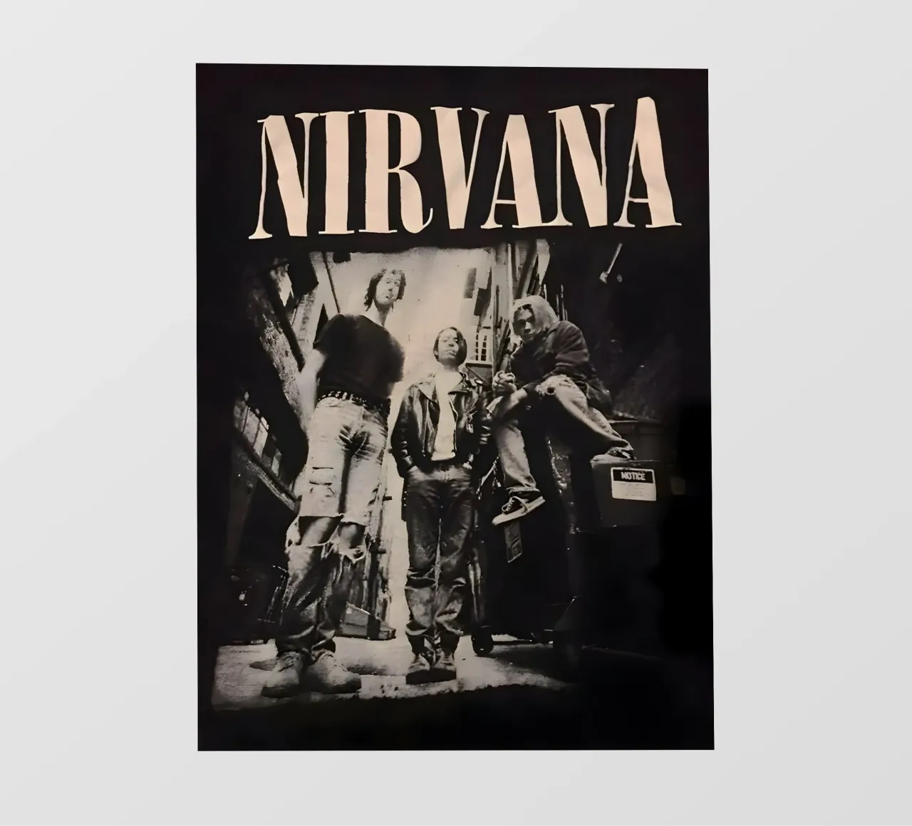 Nirvana monocromatico pellicola backlit da vintage singer