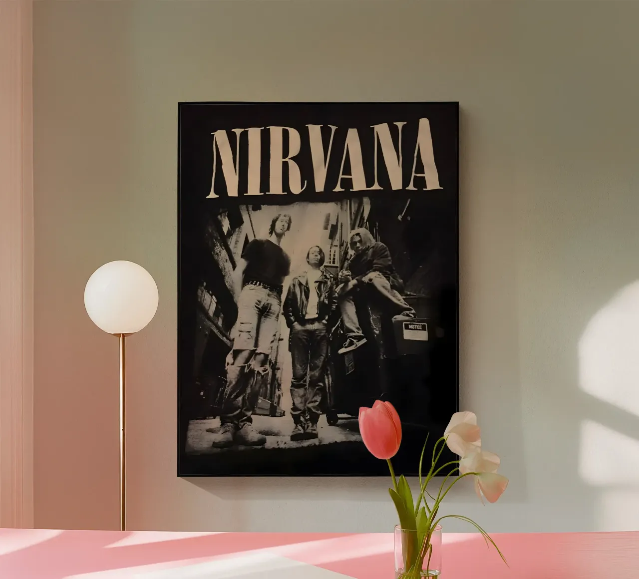 Nirvana monocromatico plexiglass da vintage singer