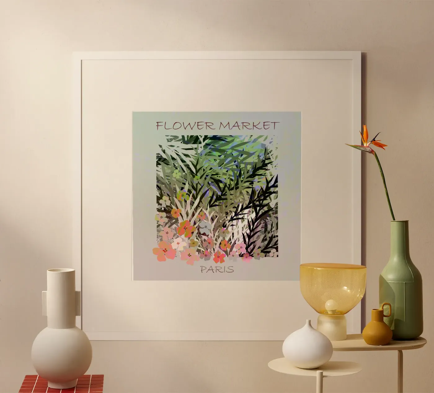 Blumenmarkt Poster von beamorello