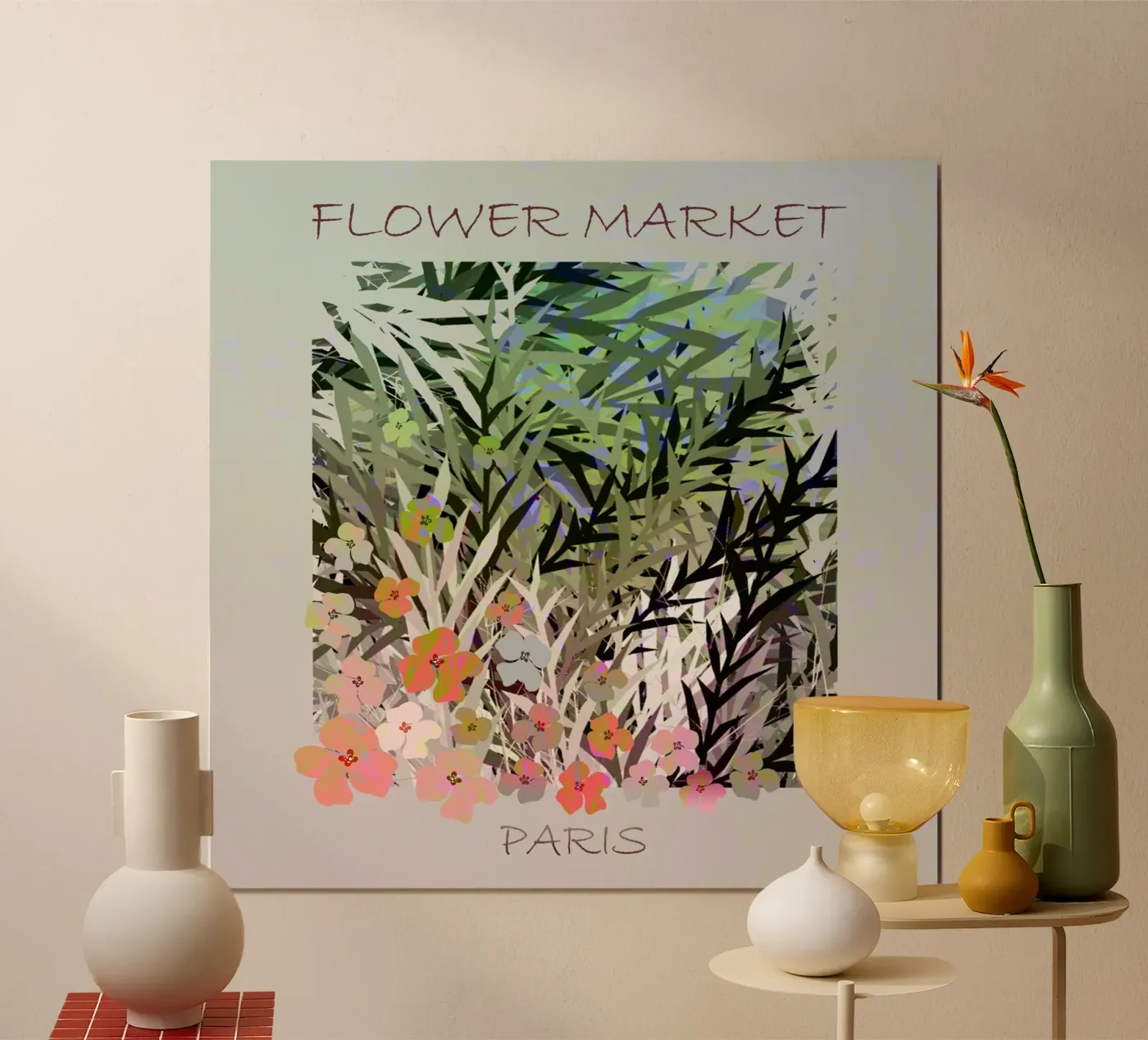 Blumenmarkt Poster von beamorello