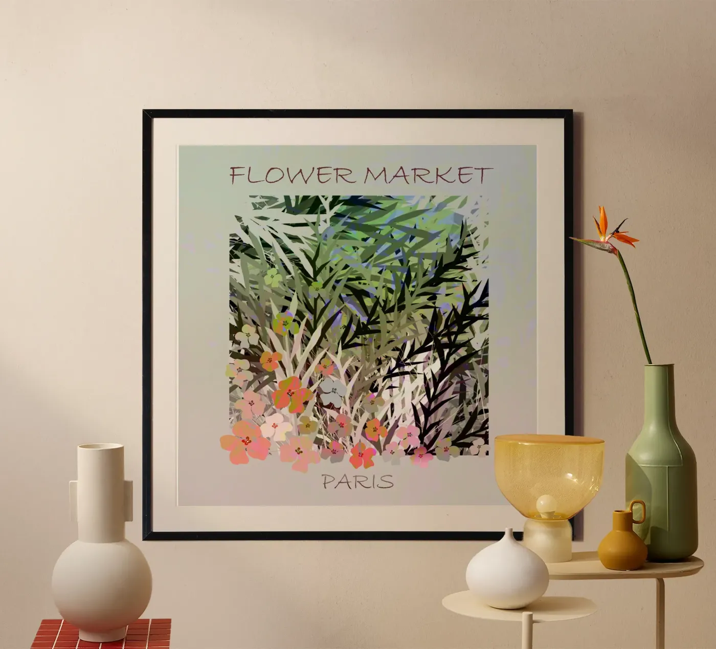 Blumenmarkt Poster von beamorello