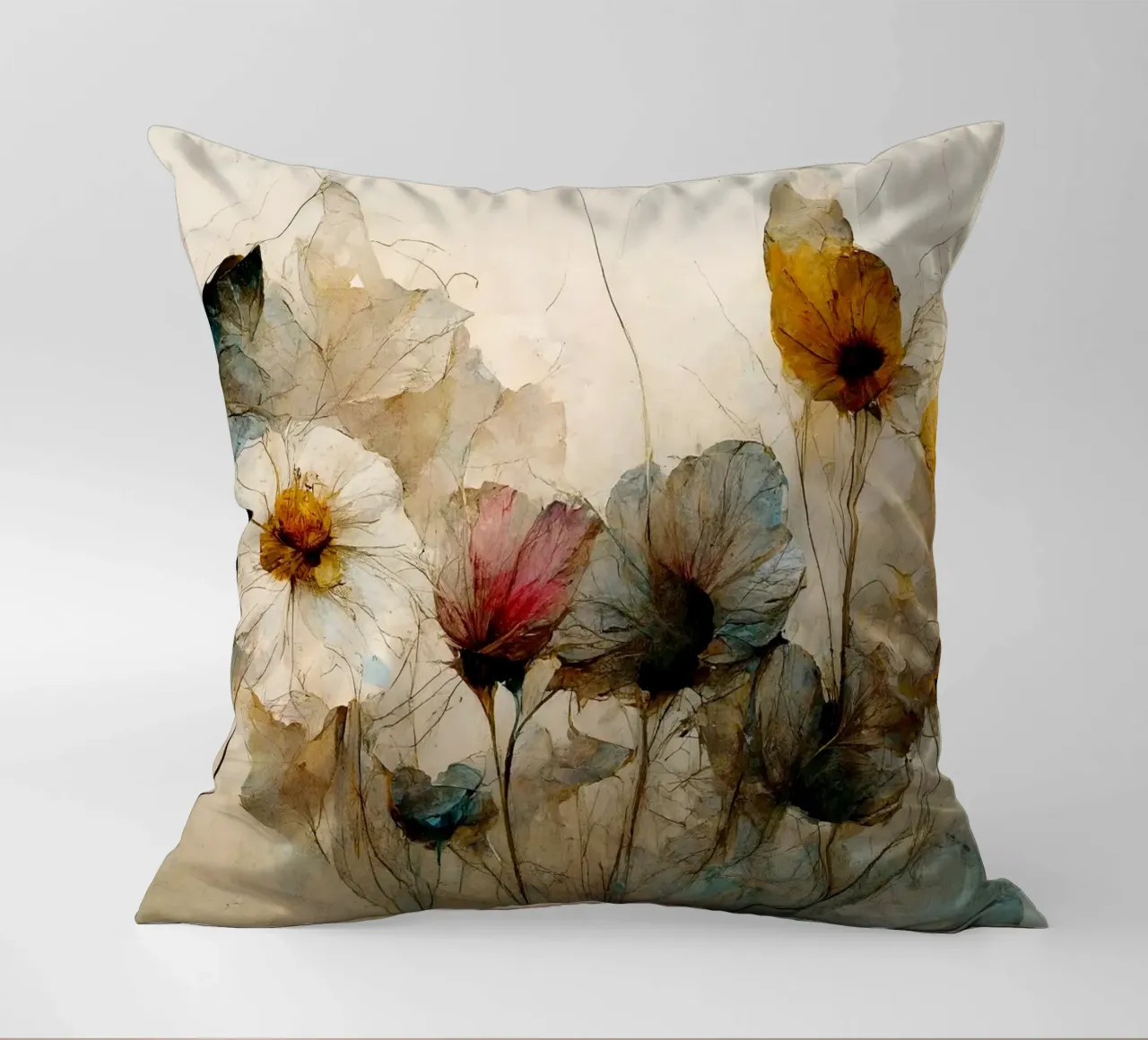 Dry Flower Bouquet (Updated Version) cuscino da treechild