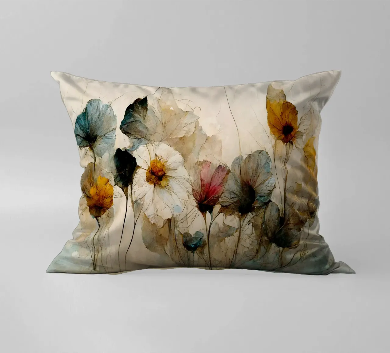 Dry Flower Bouquet (Updated Version) cuscino da treechild