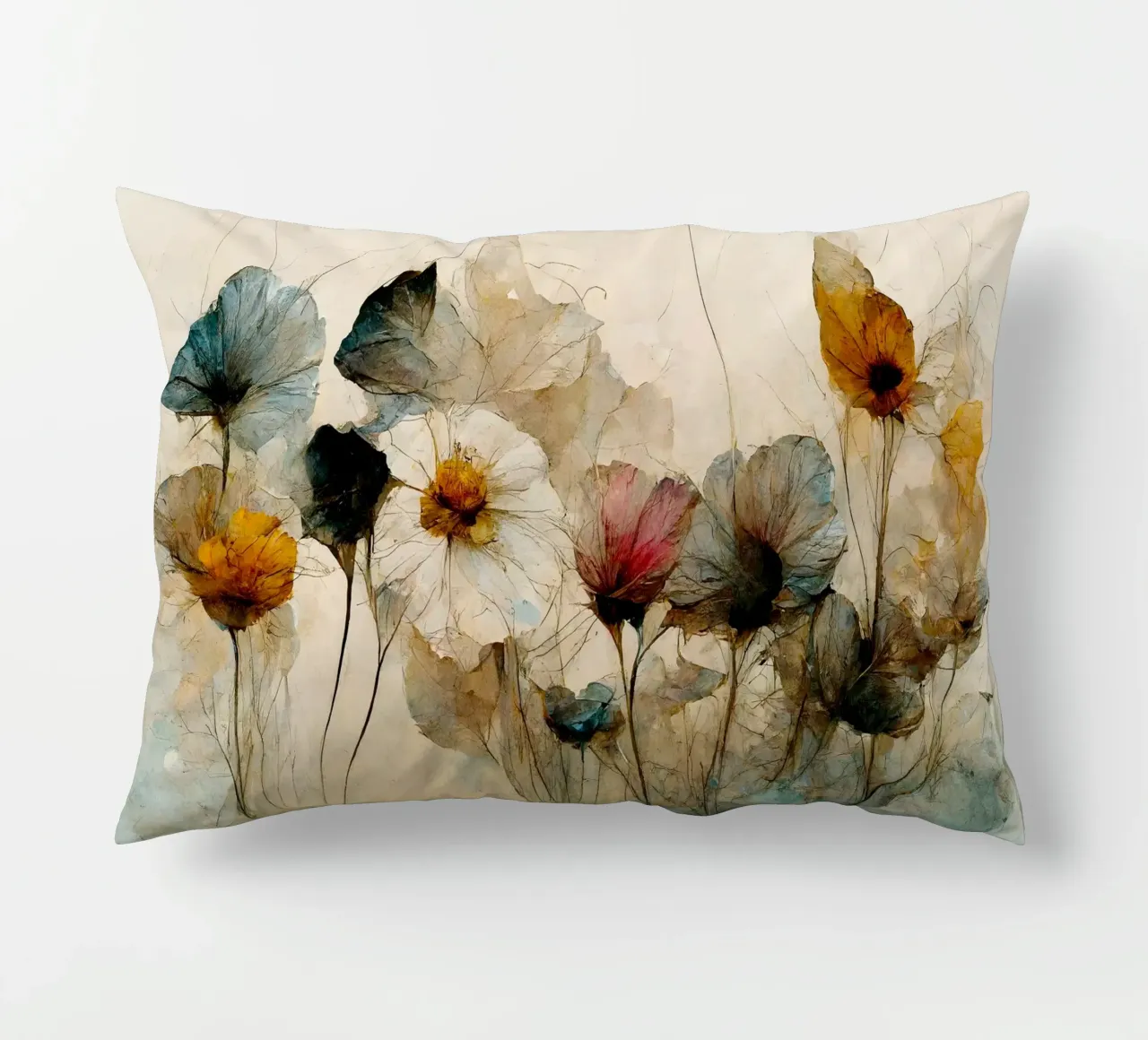 Dry Flower Bouquet (Updated Version) cuscino da treechild