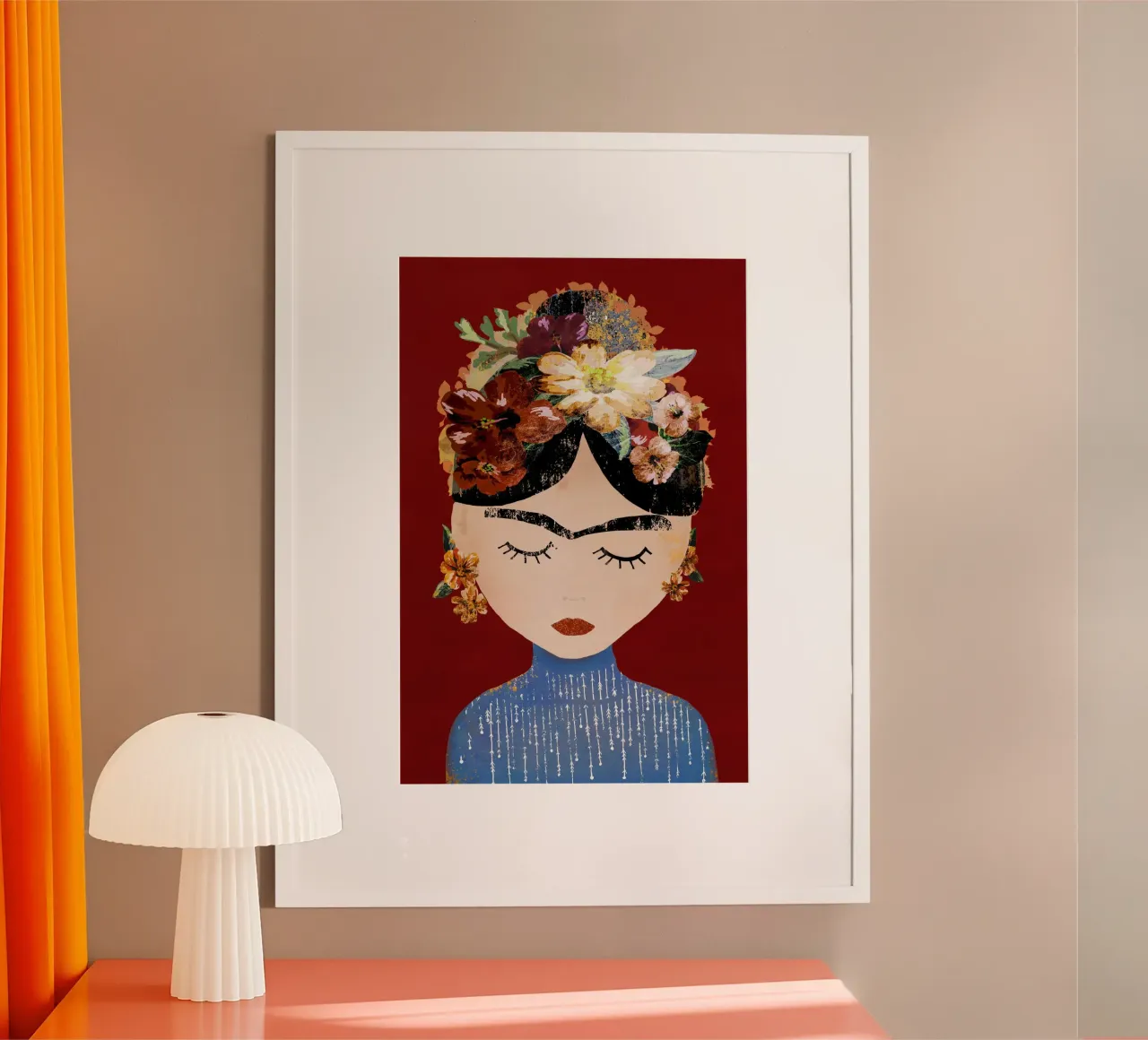 Frida (Christmas Edition) poster by treechild